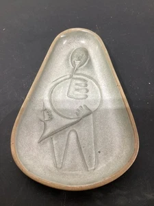 David Gil modernist Pottery 4x 7 Inch  Art Ashtray Dish - Picture 1 of 3