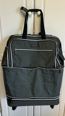 Biaggi Zipsak Gris Equipaje de Mano Extensible 18" ¡con 3 Paquete Cubos y Bolsa para Zapatos! Foto 1 de 4