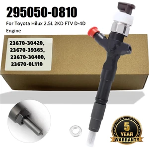 Iniettore carburante diesel 295050-0810 per motore Toyota Hilux 2.5L 2KD FTV D-4D - Foto 1 di 8