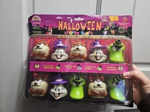 HALLOWEEN Looney Tunes 10 elektrische PARTYLICHTER Bugs Taz Daffy 1996 NEU In & Out - Bild 1 von 19