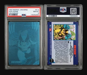 1992 MARVEL UNIVERSE WOLVERINE HOLOGRAM #H-3 PSA 8 NM-MT - Picture 1 of 3