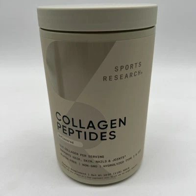 Sports Research Péptidos de Colágeno Polvo Sin Sabor Cabello Piel Uñas Articulaciones Nuevo Foto 1 de 4