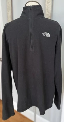 The North Face - Suéter Pullover de Vellón para Hombre 1/4 Cremallera - Negro - Talla Mediana Foto 1 de 3