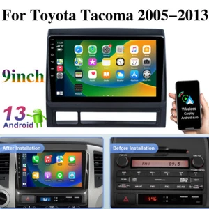For Toyota Tacoma 2005-2013 Android 13.0 CarPlay Car Stereo GPS Nav WIFI Radio - Picture 1 of 18