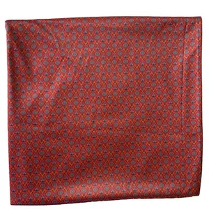 "Tela vintage roja con patrón geométrico poliéster sedoso 3 yardas 60"" x 108""" - Imagen 1 de 6