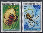 Tschad Tchad 1972 ** Mi.510/11 Kfer Beetle Spinne Spider [sq5426]