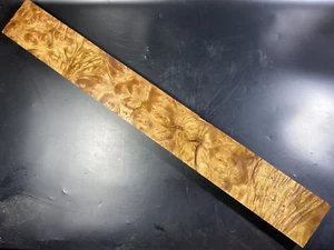 Cuello de guitarra grado A blanco madera de alcanfor dorado burl suministro Luthier 33.2"x4.1"x1.1" - Imagen 1 de 4