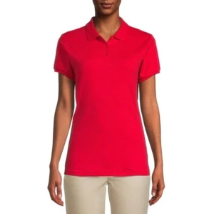 Wonder Nation Polo Shirt Women's S 3/5  Red School Uniform Short Sleeve Collared - Picture 1 of 5