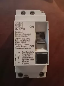 MK LN6730 30A 30mA RCD - Picture 1 of 1