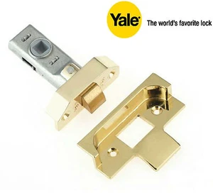 Yale Rebated Tubular Latch - PM999 Brass Finish - Picture 1 of 6