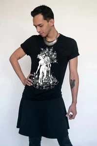 Gay Organic Hemp T-shirt Angel of Death Grim Reaper LGBT Love Felix d'Eon Shirt - Picture 1 of 5