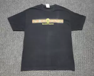 Vintage Kauai Police Department Men's LARGE Black T Shirt Badge - Picture 1 of 18