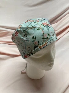 JAPANESE ZEN GARDEN: Handmade 100% Cotton Scrub Cap - FREE SHIP & Discounts! - Picture 1 of 6
