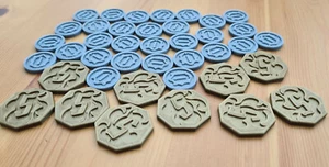Gloomhaven Coins upgrade, also suitable for Jaws of the Lion. Board Game parts. - Picture 1 of 3