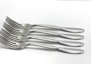 4 Oneida AXIS Salad Forks 7” USA Stainless Flatware - Picture 1 of 3
