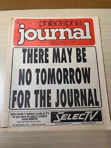 Philadelphia Journal Final Issue Newspaper, Complete, Dec. 16th, 1981 - Picture 1 of 2