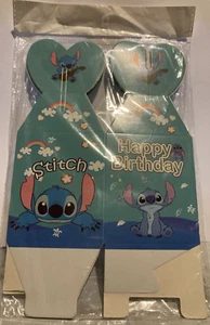 6 Stitch Kids Birthday Party Boxes Candy Favor Treat Goody NEW - Picture 1 of 2