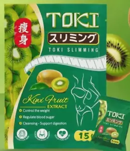 TOKI Candy Detox Kiwi Sabor Pérdida de Peso Suplemento Selecciona tu combo Venta al por mayor - Imagen 1 de 6