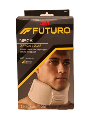 3M Futuro Neck White Cervical Collar Brace Adjustable Moderate Support NEW - Image 1 of 4