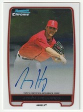 2012 Bowman Chrome John Hellweg Los Angeles Angels Autograph Auto Card