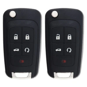 2pcs 5 Button Key Case Fit for Chevy / GMC / Buick Replacement Shell OHT01060512 - Picture 1 of 8