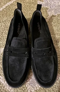 Mocasines Vionic Uptown de gamuza negros incorporados Viomotion pie talla 8,5 - ¡NUEVOS! - Imagen 1 de 4