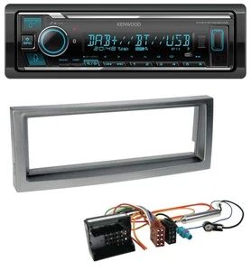 Kenwood Bluetooth MP3 DAB USB Autoradio für Citroen C5 Peugeot 407 ab 04 grau-me - Bild 1 von 7