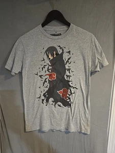 Naruto Anime Shirt M Gray Graphic Tee Japanese Manga Hot Topics Anniversary - Picture 1 of 3