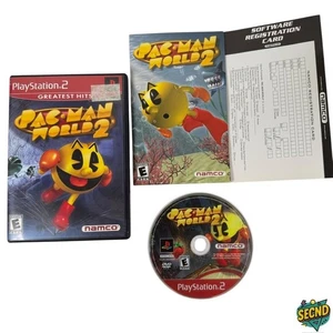 Pac Man World 2 Playstation 2 PS2 Greatest Hits Game Complete Reg card TESTED - Picture 1 of 11