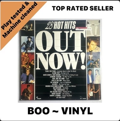 Out Now ! 28 Hot Hits - Vinyl Double Compilation Album Gatefold (1985) NM / EX - Image 1 of 4
