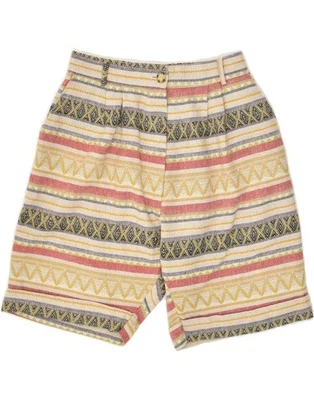 Pantalones cortos chinos vintage para mujer W26 pequeños beige Fair Isle AT42 Foto 1 de 2
