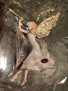 RARO Sello Recuerdo Ornamento Ángel del Invierno Maravilla Porcelana Iridiscente 2017 - Imagen 1 de 11