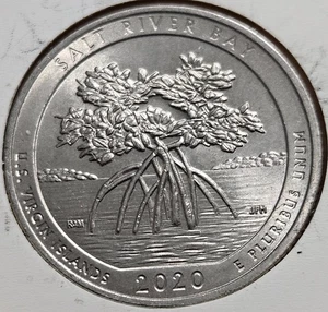 2020 W Salt River Bay US Virgin Islands V75 Privy US West Point Quarter 25c 2 - Picture 1 of 2