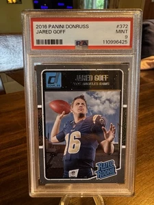 PSA 9 JARED GOFF 2016 PANINI DONRUSS RATED ROOKIE #372 LIONS SUPERSTAR QB HOT - Picture 1 of 2
