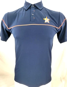NEW Houston Astros Navy Columbia Omni-Wick Breaker SS Golf Polo Shirt Men's S - Picture 1 of 9