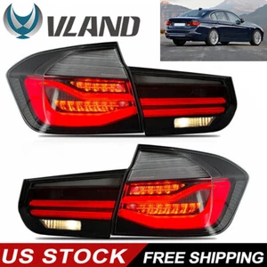 Vland Tail Lights For 2012-2019 BMW 3 Series F30 F35 F80 Led Smoke Rear Lamp US - Picture 1 of 10