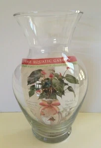 Wassergarten Vase Kristall Indiana Glas Co Made in USA 10,75" hoch - Bild 1 von 6