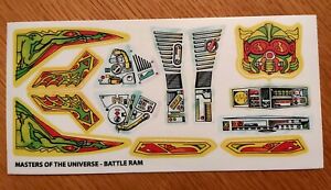 He-man Vintage Battle Ram Replacement Stickers
