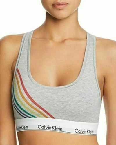 Calvin Klein Pride Limited Edition Modern Cotton Bralette Bra Qf5254 Small