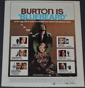 BLUEBEARD 1975 ORIGINAL 10x12 MOVIE POSTER! SEXY RAQUEL WELCH & JOEY HEATHERTON - Picture 1 of 2