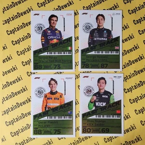 ¡JUEGO DE 4! 2024 Topps Turbo Attax F1 Mega Lata Exclusivos Insertos de Lámina FAST TRACK - Imagen 1 de 10