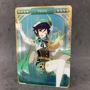 Genshin Impact VENTI 11 Japanese Collectable Metallic Card Anime miHoYo Bandai - Picture 1 of 4