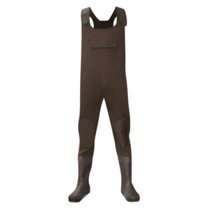 Dirt Boot© Brown Neoprene Chest Waders 100% Waterproof Coarse Fishing Muck Wader - Picture 1 of 3