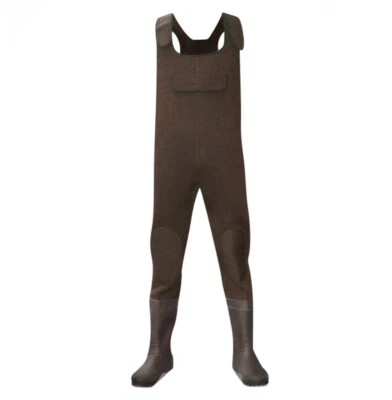 Dirt Boot© Brown Neoprene Chest Waders 100% Waterproof Coarse Fishing Muck Wader - Image 1 of 3