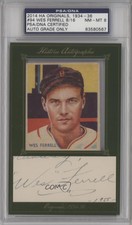 1934-36 National Chicle Diamond Stars R327 Wes Ferrell PSA/DNA Certified Encased