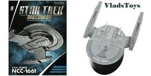 Star Trek Discovery Federation USS Clarke NCC-1661 numero #9 con libretto Eaglemoss - Foto 1 di 6