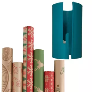 Taglierina Carta Regalo Di Natale. Tagliacarte Scorrevole Per Rotoli Carta - Foto 1 di 5