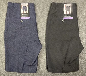 Pebble Beach Men's Dry-Luxe Performance Short Black & Navy Lot of 2 Size 30 NWT - Picture 1 of 13