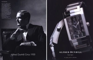 Reloj deportivo Alfred Dunhill Facet 1999 anuncio de revista de 2 páginas - Imagen 1 de 1