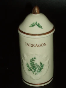 THE LENOX SPICE GARDEN (GIFTWARE) 1992 Fine Porcelain TARRAGON Jar & Lid NEW - Picture 1 of 5